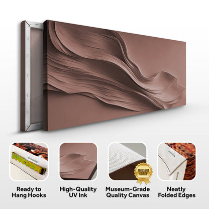 Warm Terracotta Minimalist Wall Art by Tailored Canvases