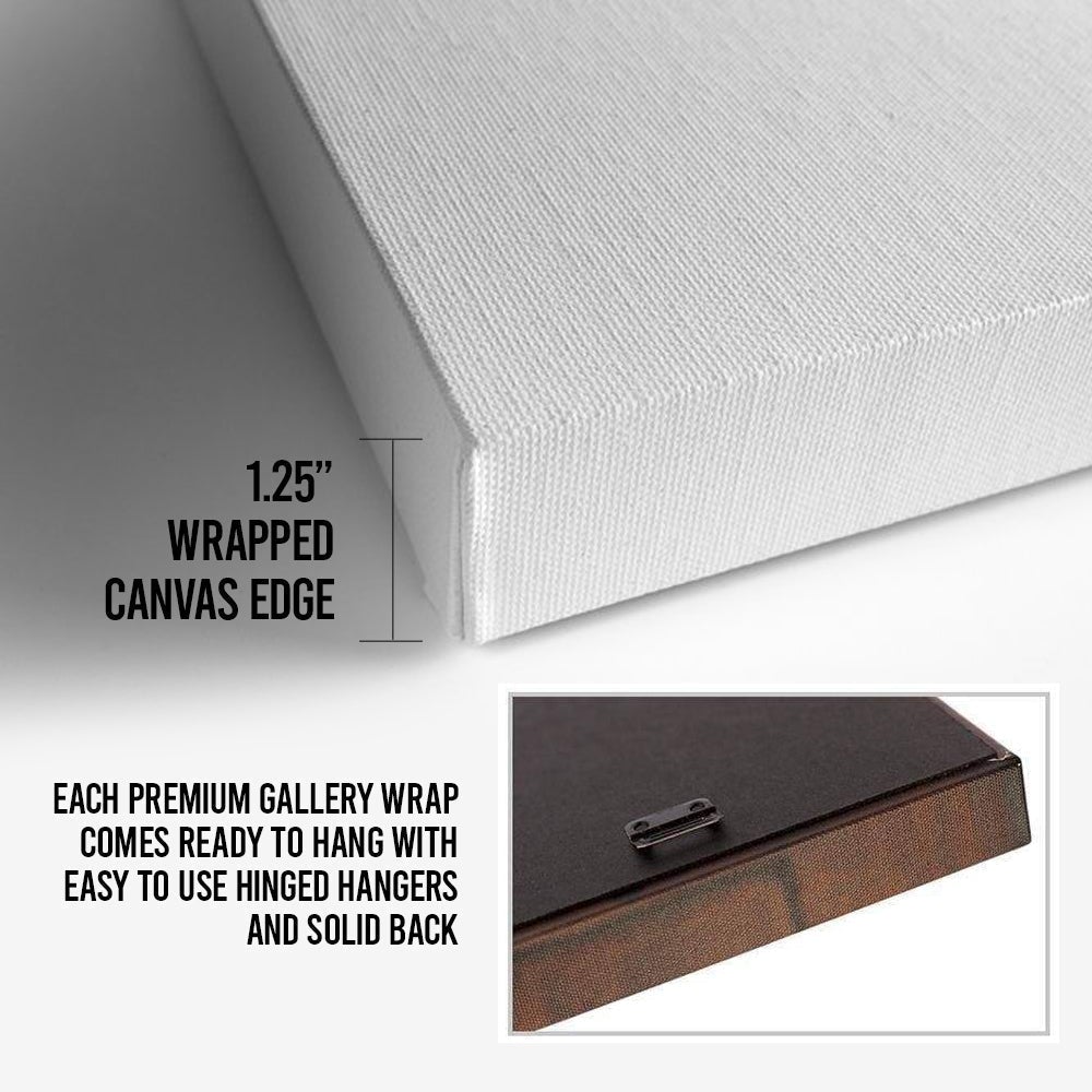 Micah 5:5 NIV - And He Will Be Our Peace Scripture Sign by Tailored Canvases