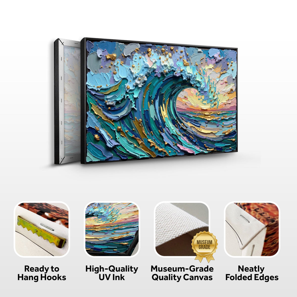 Golden Tide Wall Art by Tailored Canvases