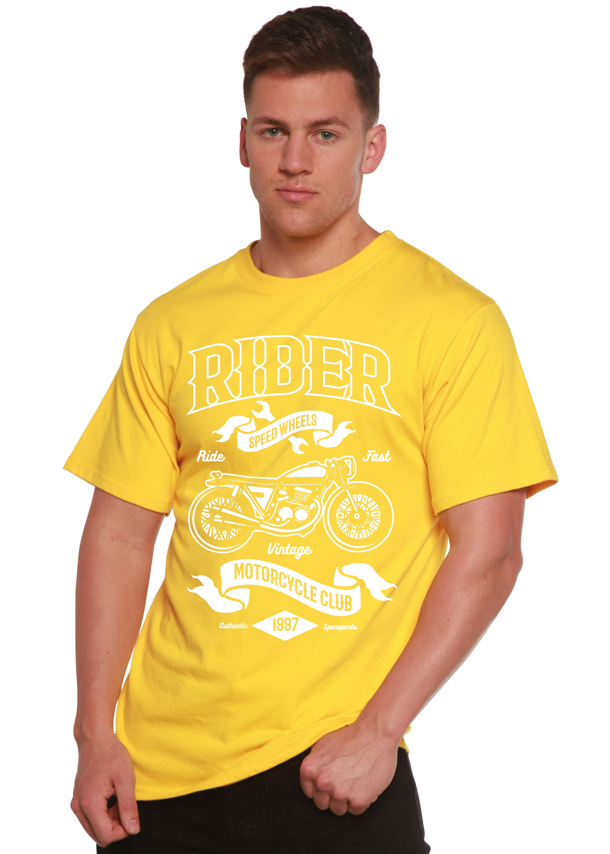 Rider men's bamboo graphic T-shirt – view 7