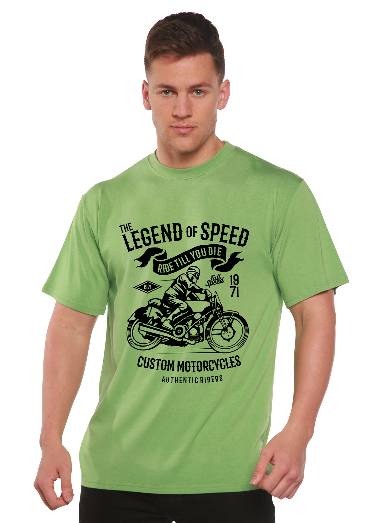 The Legend of Speed men's bamboo graphic T-shirt – view 2
