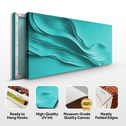 Turquoise Minimalist Wall Art by Tailored Canvases
