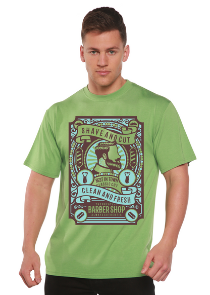 Shave and Cut men's bamboo graphic T-shirt – view 7