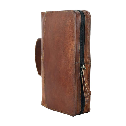 Leather Book Cover by Classy Leather Bags