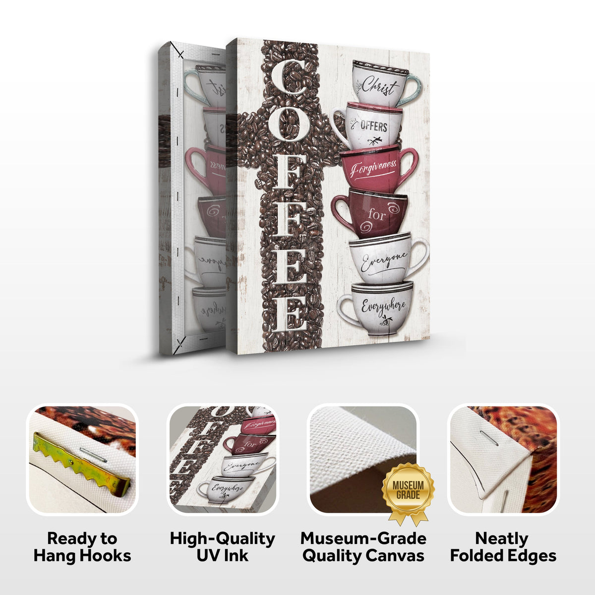 Our COFFEE Faith Sign IV by Tailored Canvases
