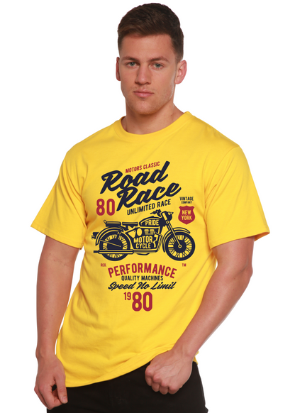 Road Race Motorcycles men's bamboo graphic T-shirt – view 2
