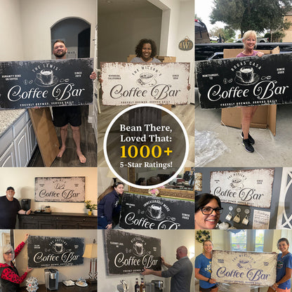 Coffee Bar Sign by Tailored Canvases
