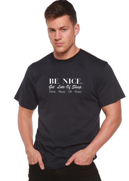Be Nice men's bamboo graphic T-shirt – view 8