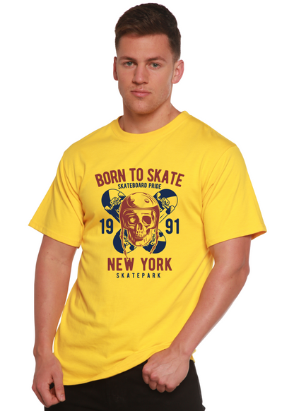 Born to Skate 1991 New York men's bamboo graphic T-shirt – view 3