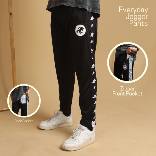 Sun God performance joggers with sublimated side stripe