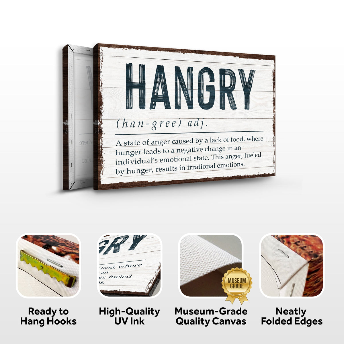 Hangry Kitchen Sign II by Tailored Canvases