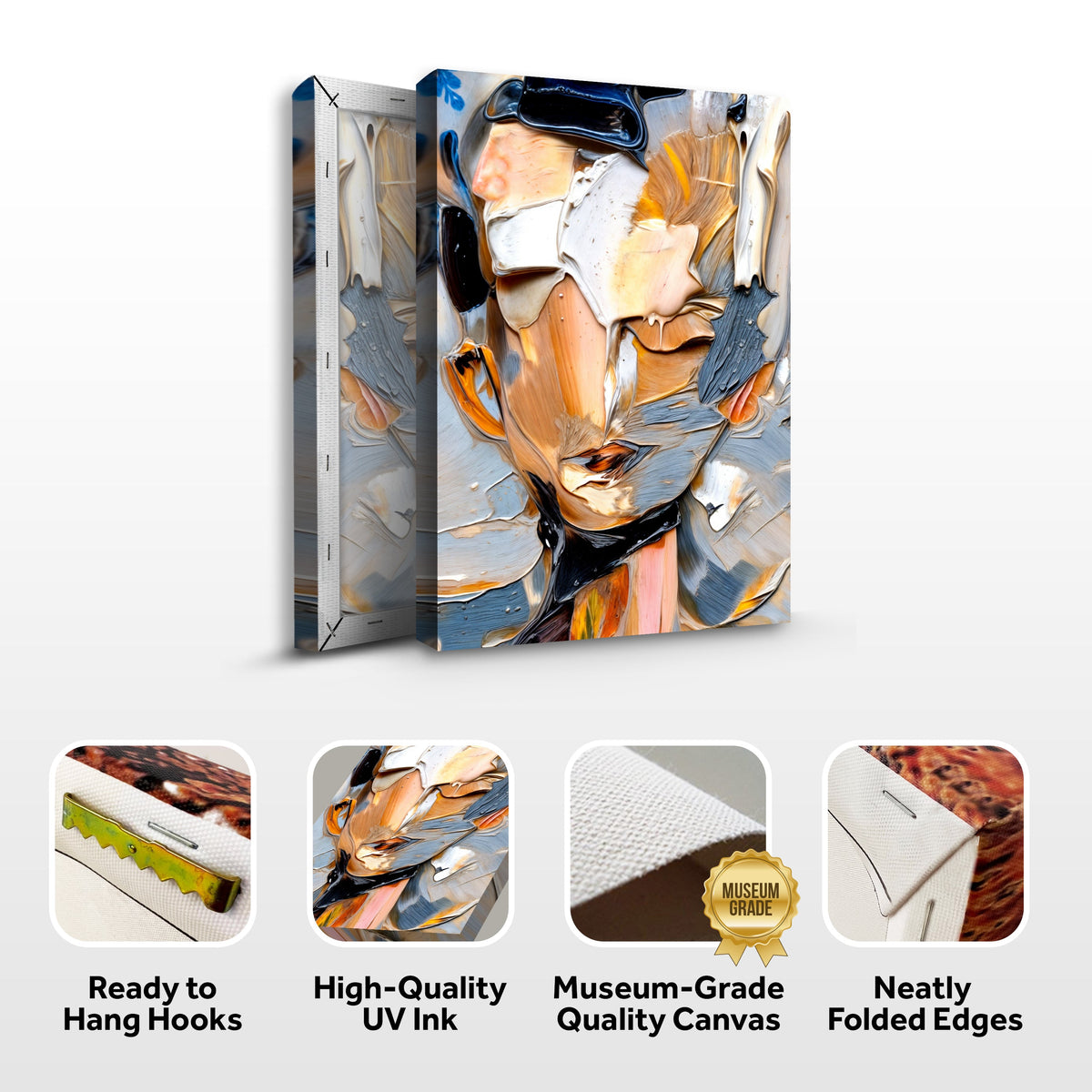 Beyond The Face Abstract Wall Art by Tailored Canvases