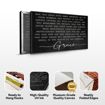 Unending Grace Faith Sign by Tailored Canvases
