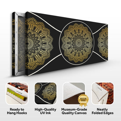 Gold Sacred Geometry Wall Art by Tailored Canvases