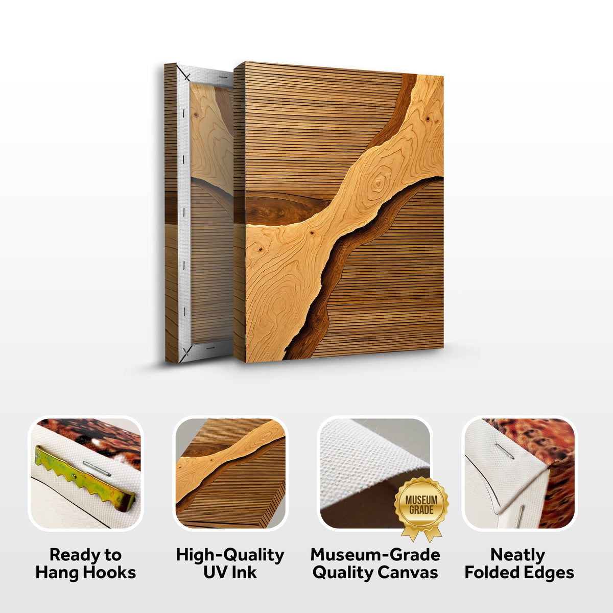 Wood Rift Wall Art by Tailored Canvases