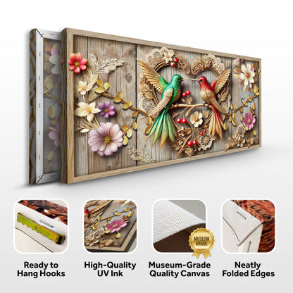 3D Hummingbirds Wall Art VII canvas by Tailored Canvases, view 7