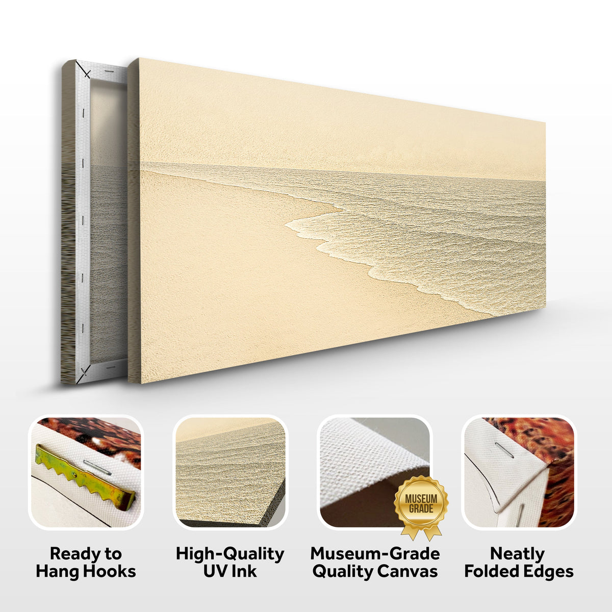 Beach Shoreline Coastal Wall Art III by Tailored Canvases