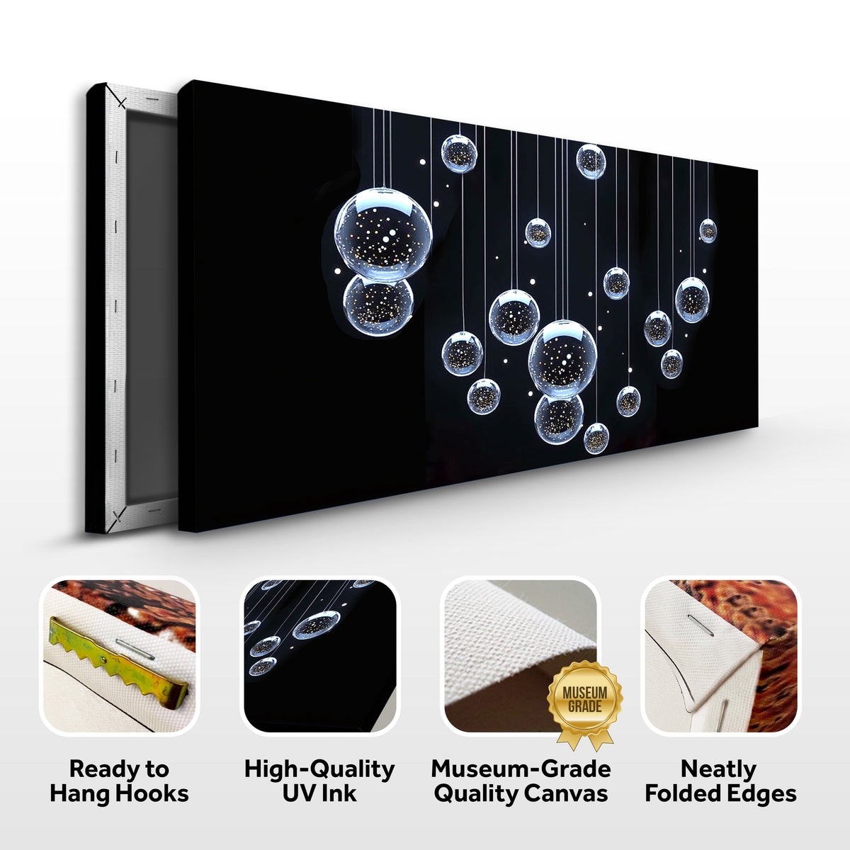 Modern Abstract Bubbles Wall Art by Tailored Canvases