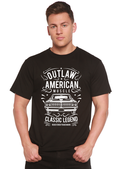 Outlaw American Muscle men's short sleeve graphic T-shirt in bamboo viscose and organic cotton