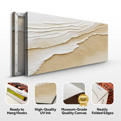 Neutral Ocean Waves Wall Art by Tailored Canvases