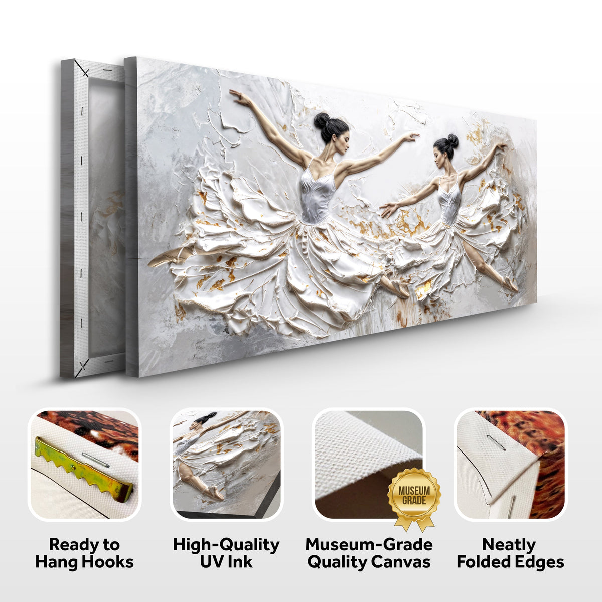 Modern Ethereal Dancers Wall Art by Tailored Canvases