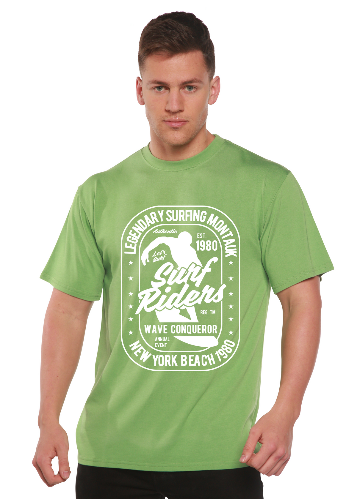 Surf Rider men's bamboo graphic T-shirt – view 7
