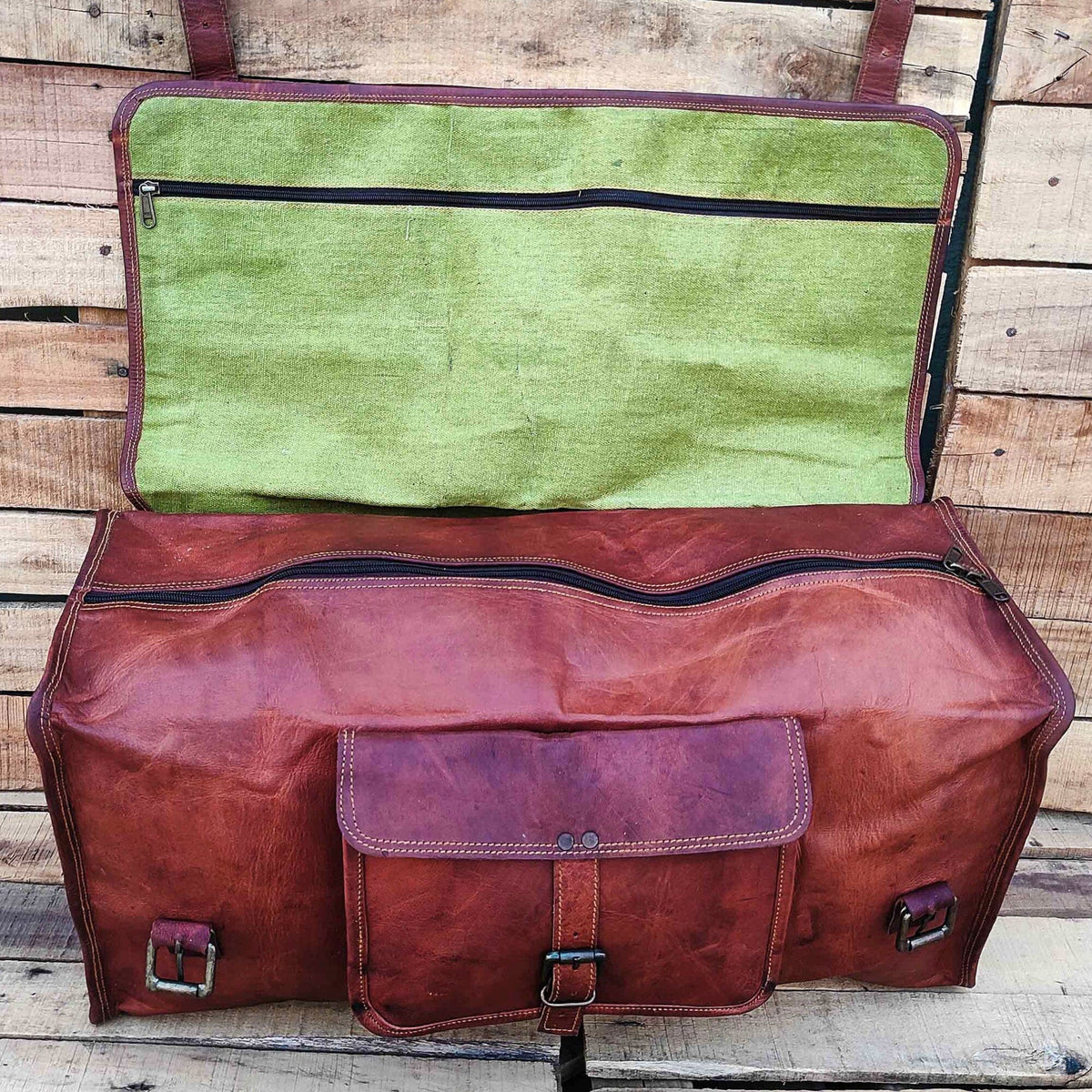 The Harrison Duffel by Classy Leather Bags