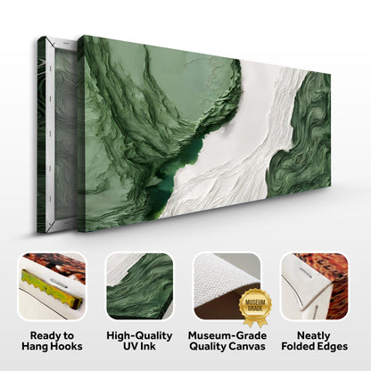 Green Rivers Abstract Wall Art V by Tailored Canvases