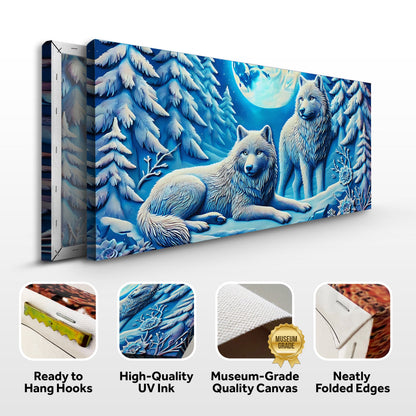 3D Wolves Wall Art V canvas by Tailored Canvases, view 8