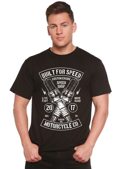 Built for Speed men's short sleeve graphic T-shirt in bamboo viscose and organic cotton