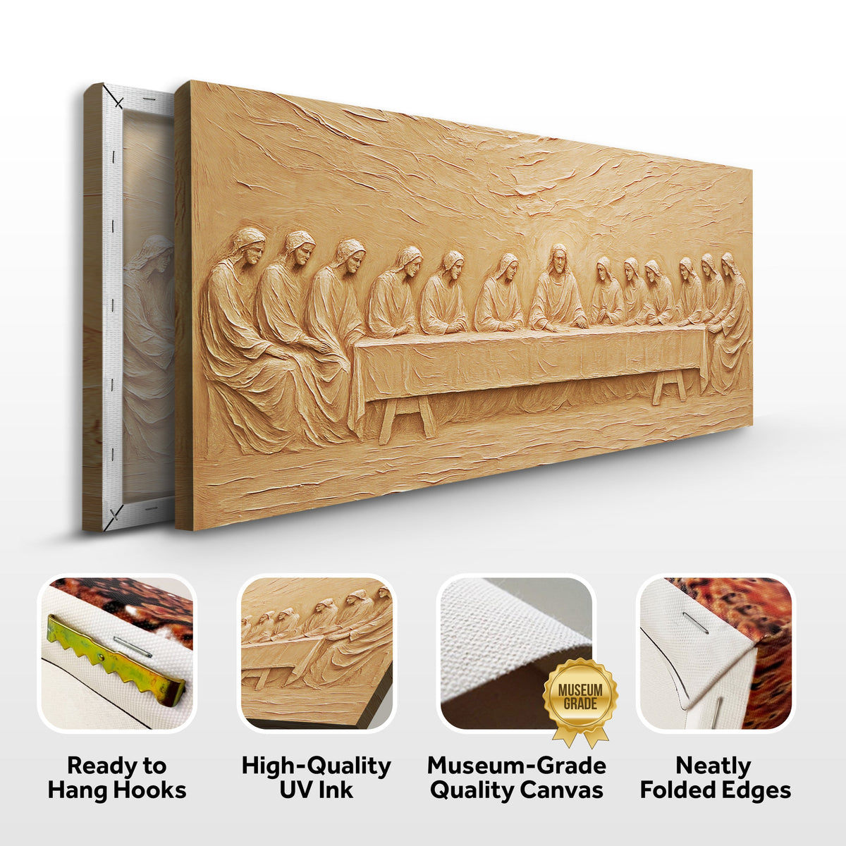 The Last Supper Minimalist Faith Wall Art by Tailored Canvases