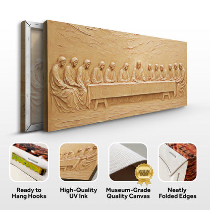 The Last Supper Minimalist Faith Wall Art by Tailored Canvases
