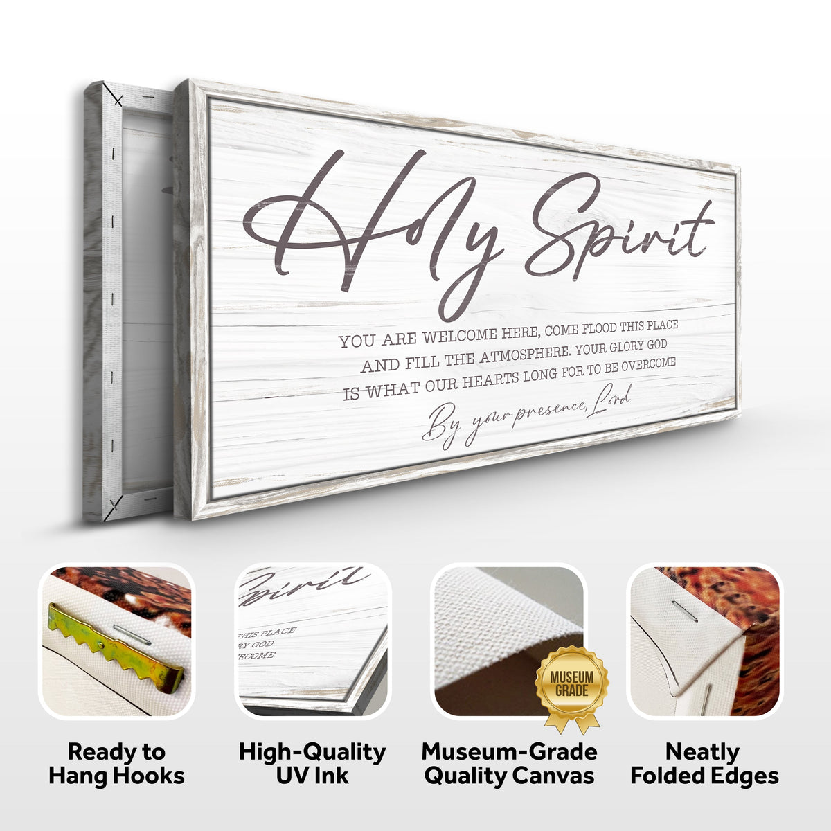 Holy Spirit You are Welcome Here Faith Sign III by Tailored Canvases