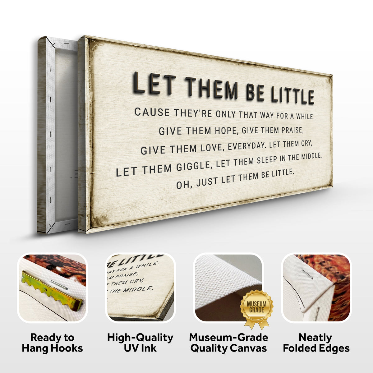 Let Them Be Little Playroom Sign by Tailored Canvases