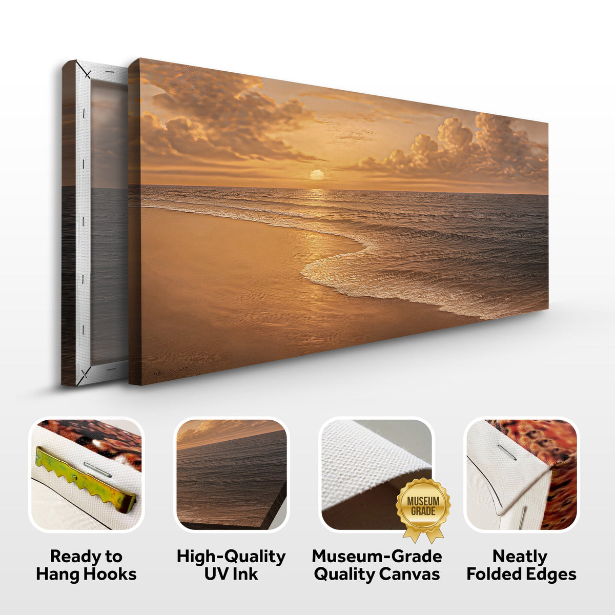 Beach Shoreline Coastal Wall Art VIII by Tailored Canvases