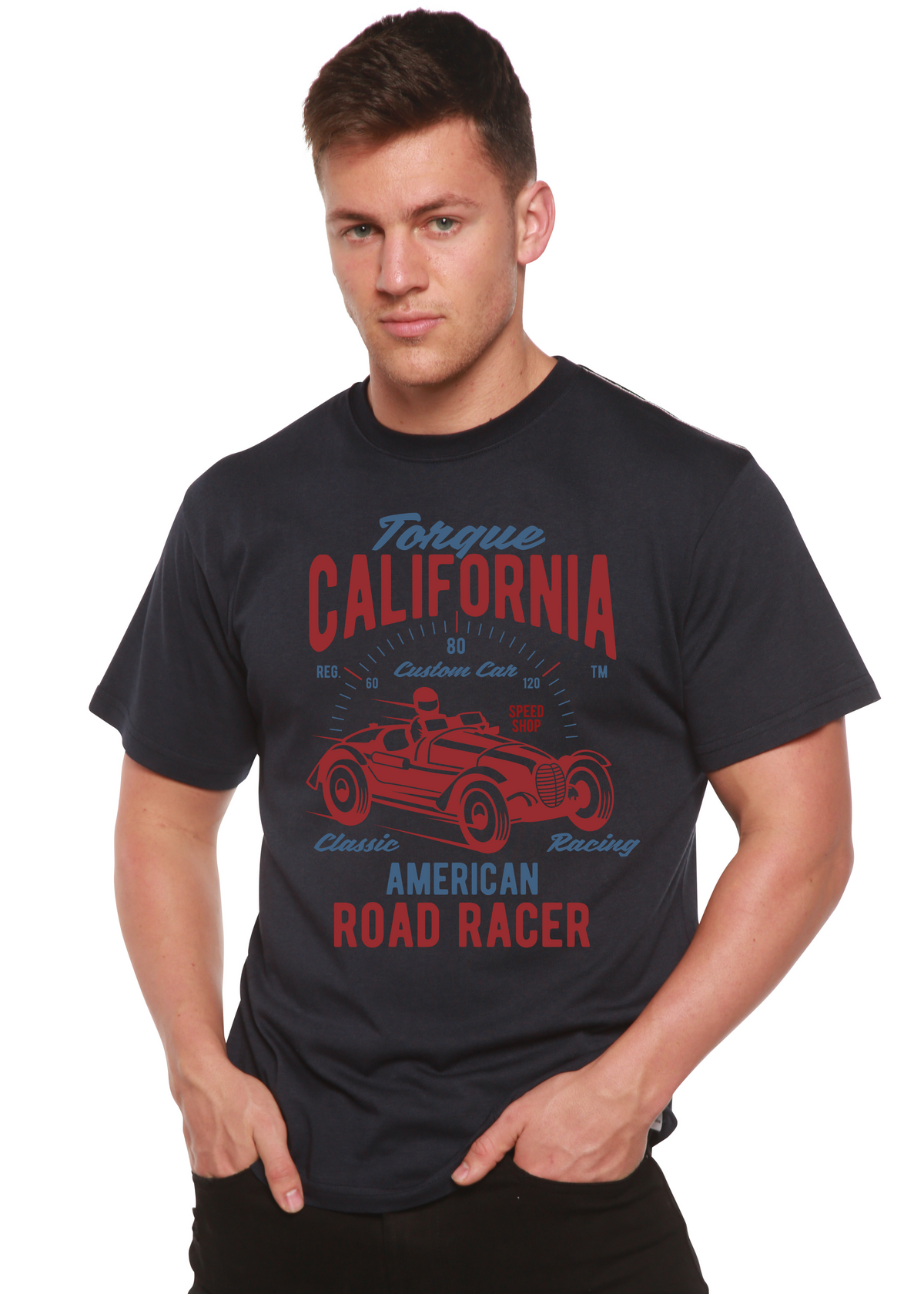 Torque California men's bamboo graphic T-shirt – view 7