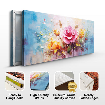 Rose Flower Wall Art by Tailored Canvases