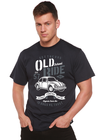 Old School Ride men's bamboo graphic T-shirt – view 2