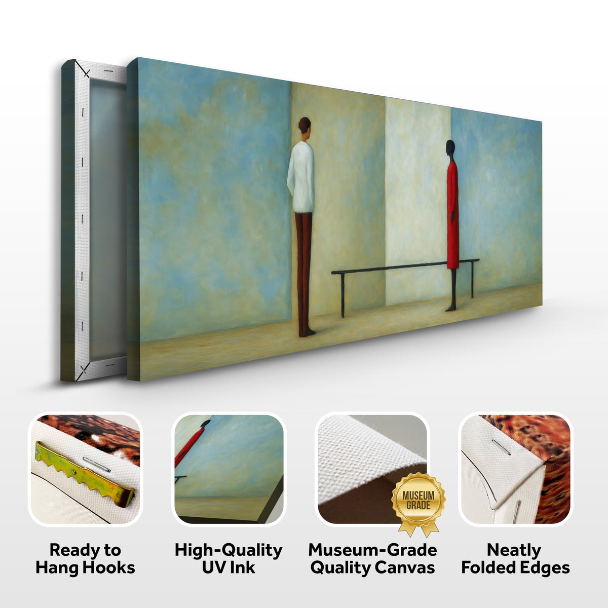 Confrontation Abstract Wall Art by Tailored Canvases