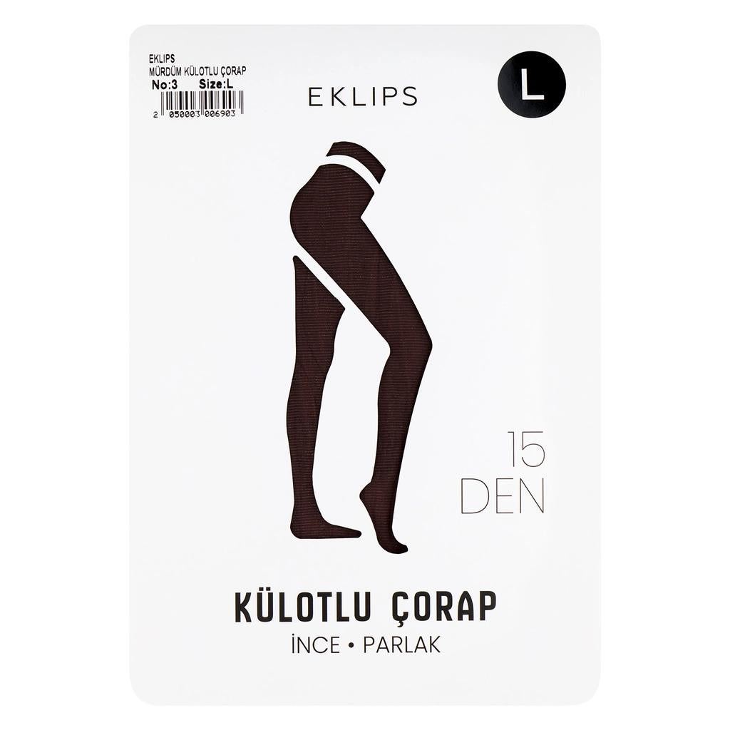 Eklips Plum Pantyhose Soft & Stretchy Tights Size L by Beauty Care Bag