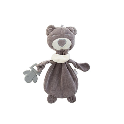 Babyjem Soft Teething Toy with Sleep Companion - Comforting Teddy Bear for Newborns & Infants, Machine Washable, Teething Relief by Beauty Care Bag