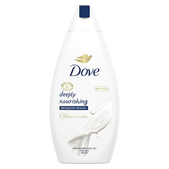 Dove Deeply Nourishing Body Wash 450ml - Hydrating & Gentle | Daily Use by Beauty Care Bag