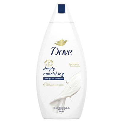 Dove Deeply Nourishing Body Wash 450ml - Hydrating & Gentle | Daily Use by Beauty Care Bag
