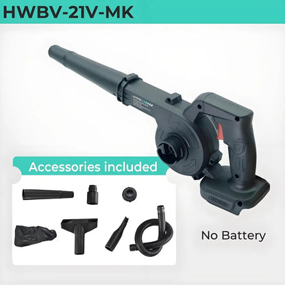 Cordless 2 in 1 Air Blower & Vacuum Cleaner, Leaf Dust Collector for Car, Computer, Garden, Compatible with Makita 18V/21V by Torqelo.com