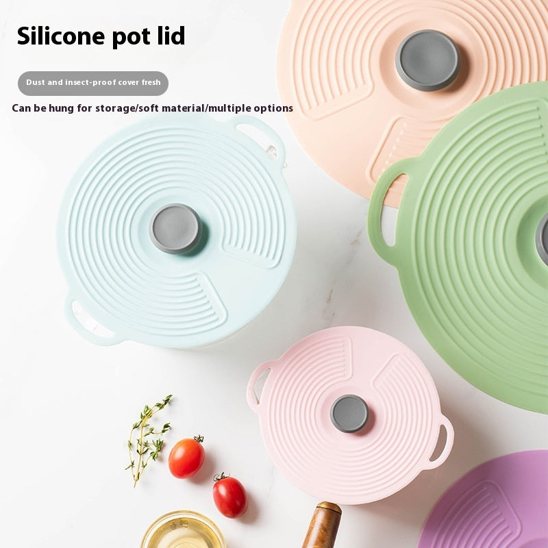 Silicone Pot Cover & Spill-Proof Container Lid by SmartPursue™