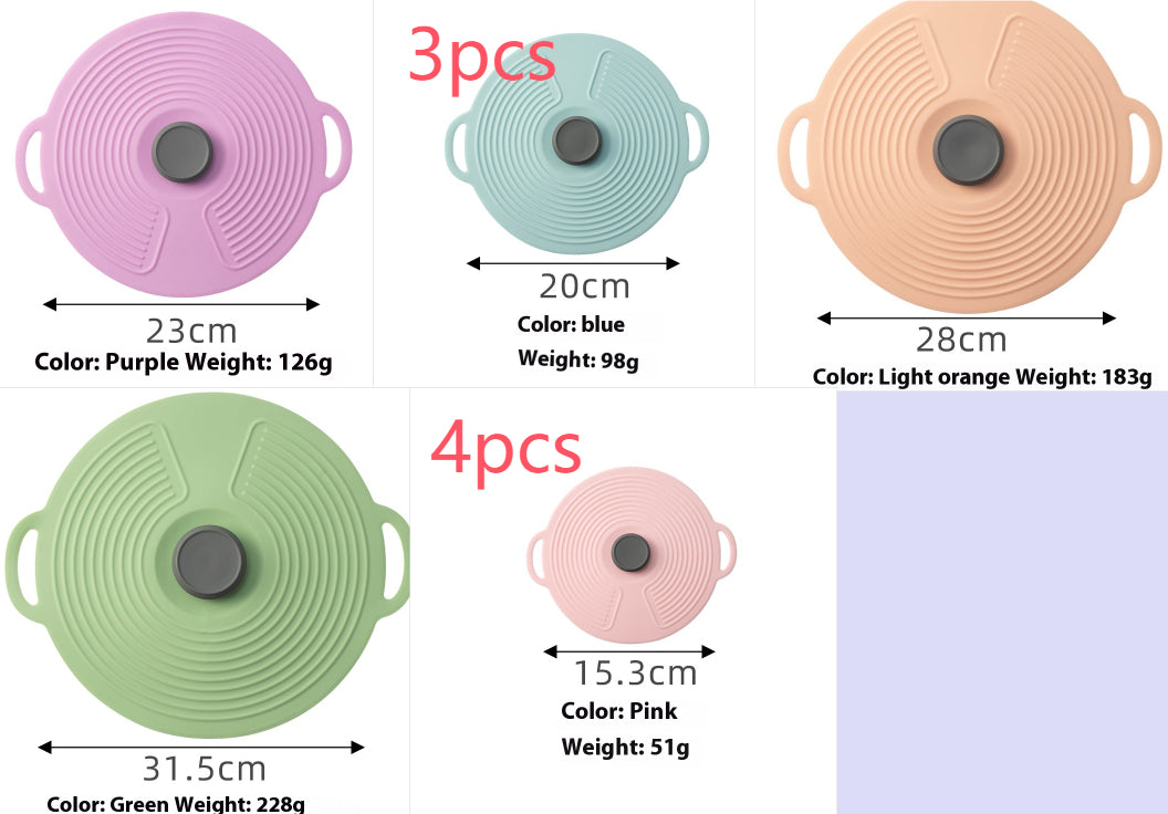 Silicone Pot Cover & Spill-Proof Container Lid by SmartPursue™