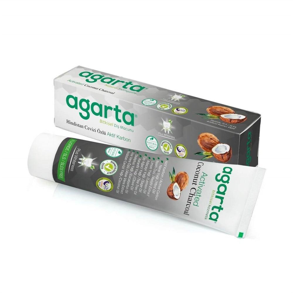 Agarta activated charcoal toothpaste, 3.38 fl oz
