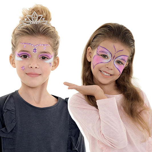 Carioca Face Paint for Kids - 3 Assorted Non-Toxic Water-Based Colors, Dermatologically Tested, Easy Clean-Up by Beauty Care Bag