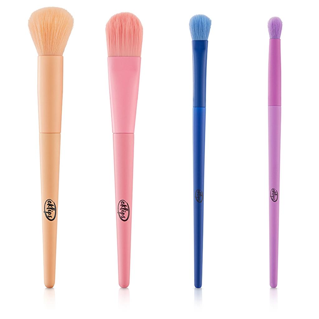 Eklips Colorful Makeup Brush Set for Flawless Application by Beauty Care Bag