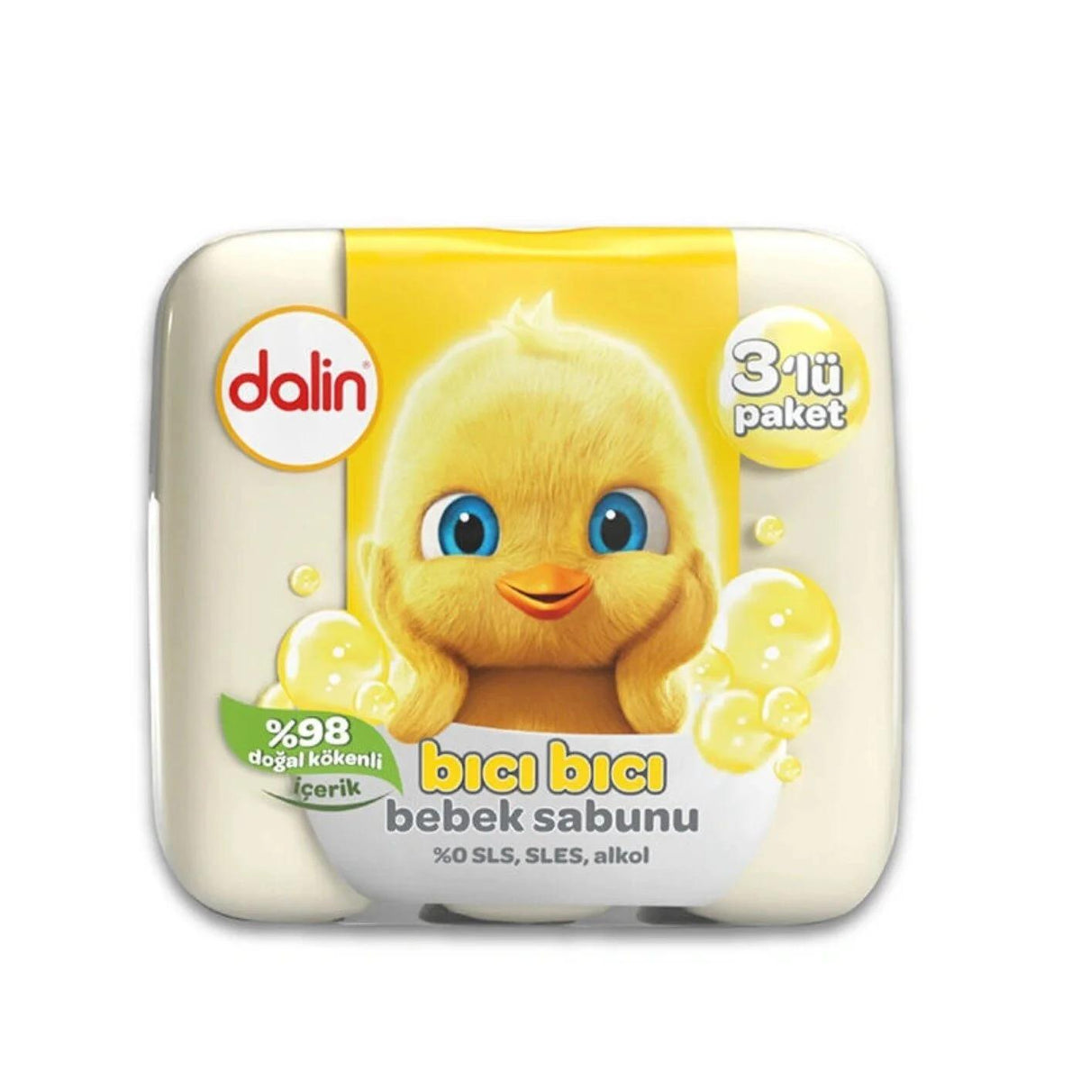 Dalin Baby Soap Pack of 3 Gentle Cleansing Bars 3 x 75g by Beauty Care Bag